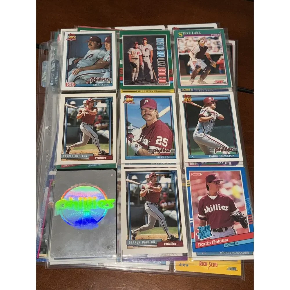 Philadelphia Phillies Lot Baseball Cards Mike Lieberthal Dale Murphy Maddux